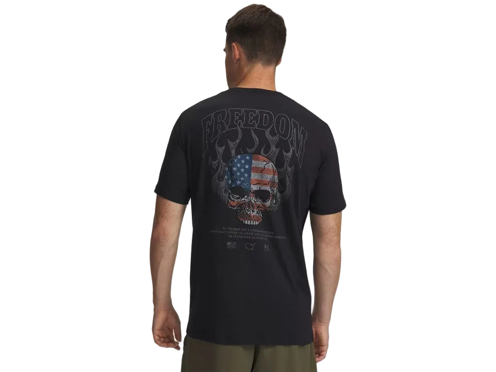 Under Armour Freedom Fire Skull T-Shirt - Mens