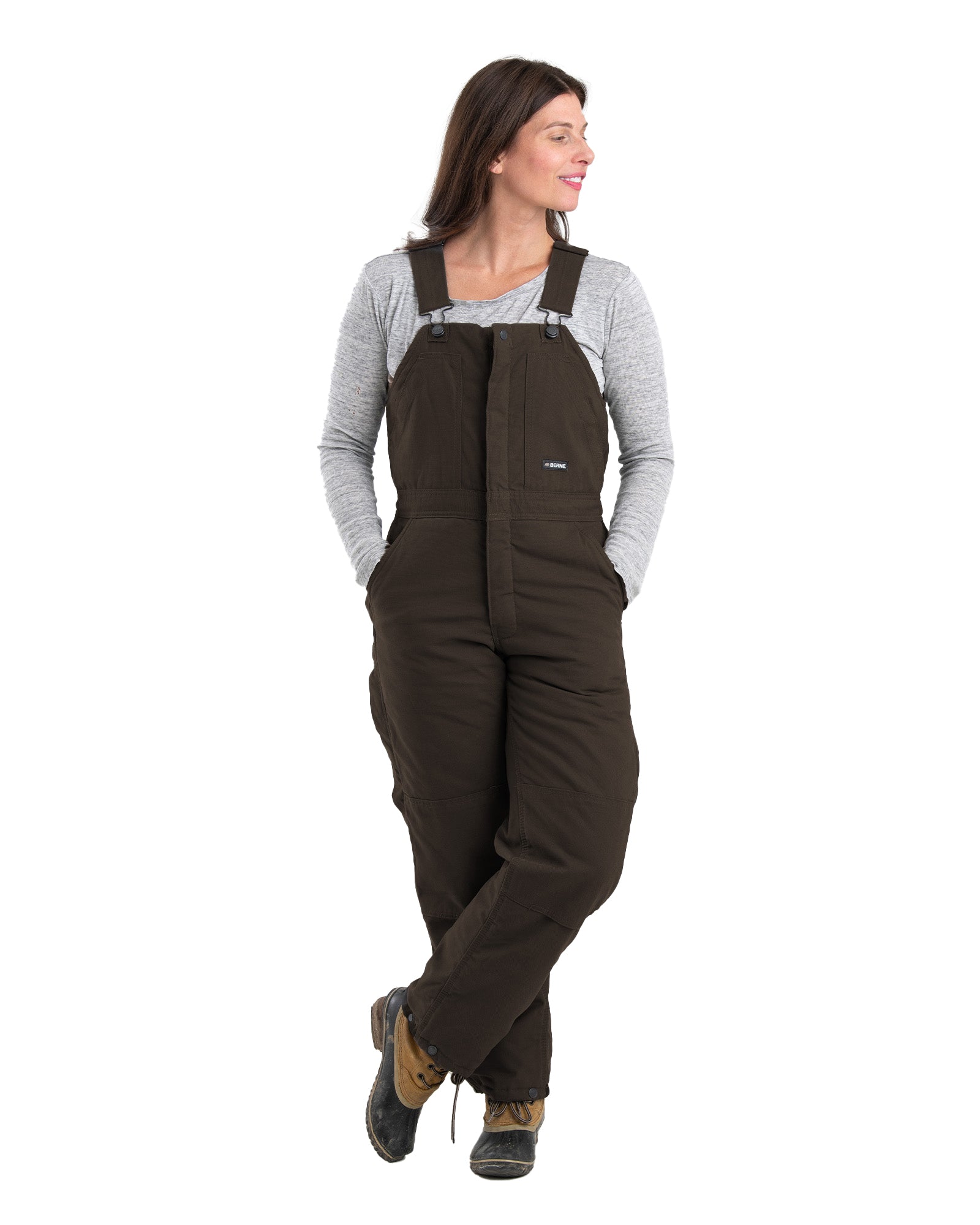 Berne Softstone Duck Insulated Bib Overall - Womens