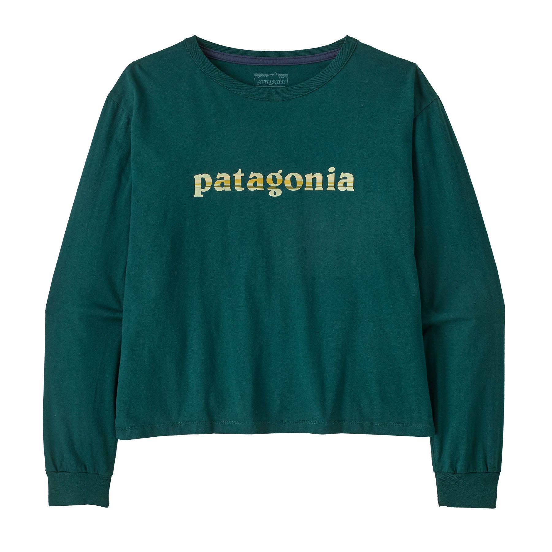 Patagonia Long-Sleeved '73 Text Logo Easy-Cut Organic Shirt - Womens