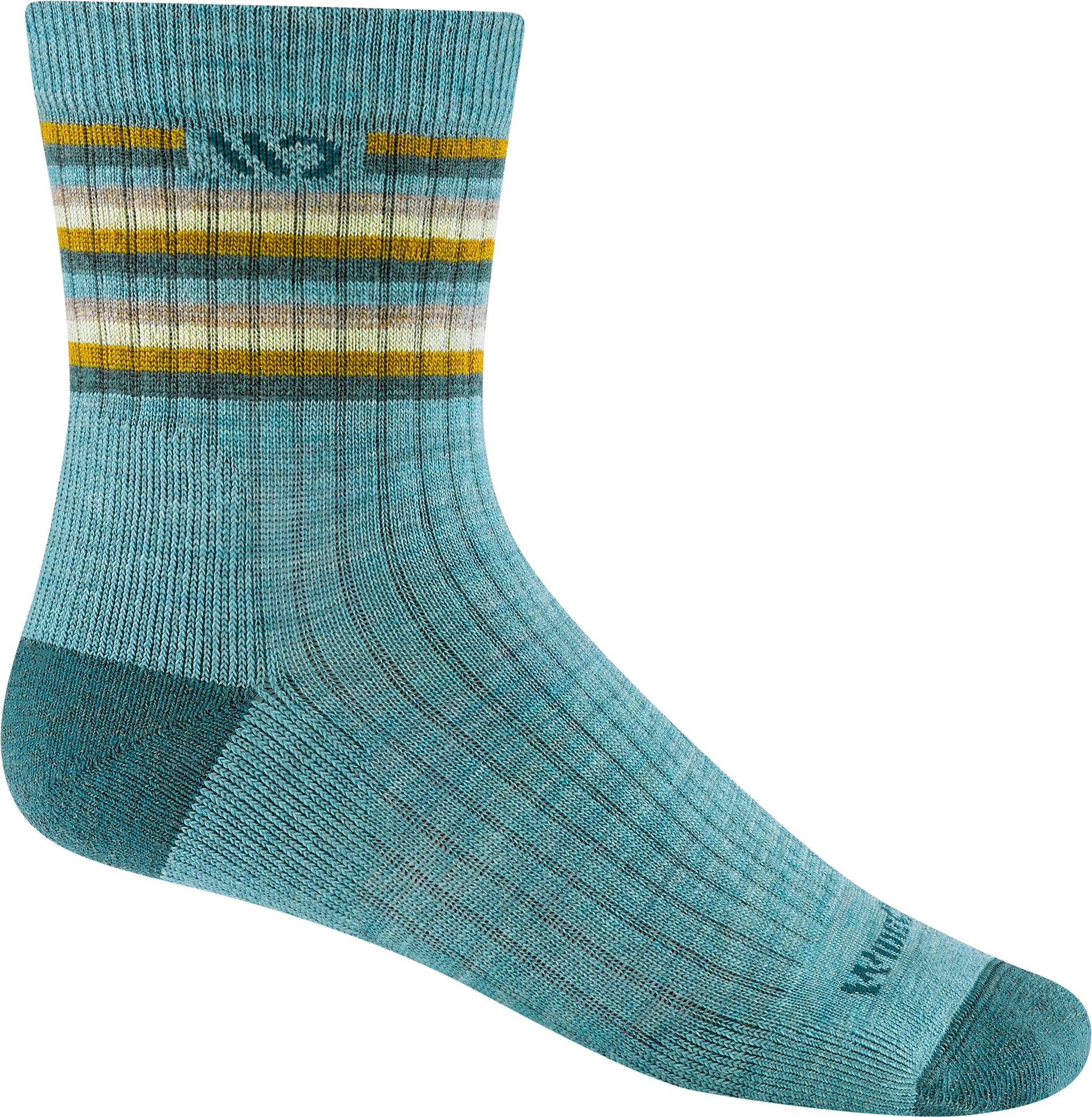 Wide Open Multi Stripe Cushioned Micro Crew Socks - Womens