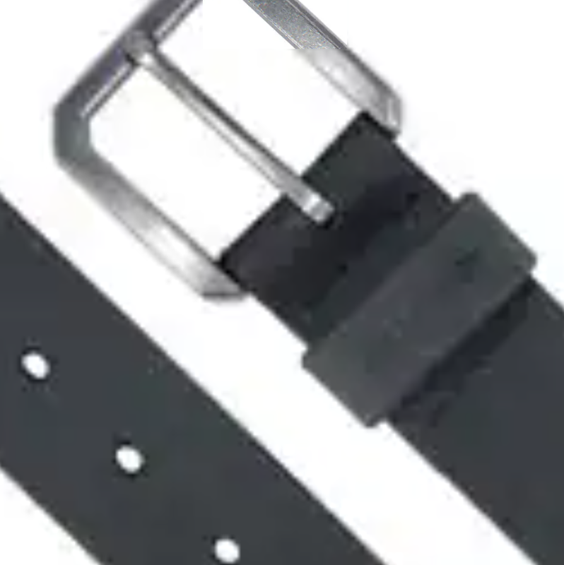 Carhartt Mens Black Leather Saddle Belt