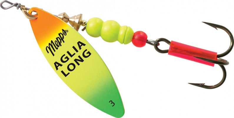 Mepps Aglia Long Spinners AL1-HFT Hot Firetiger 1/6oz