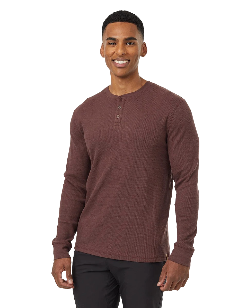 TenTree TreeWaffle Henley Long Sleeve - Mens