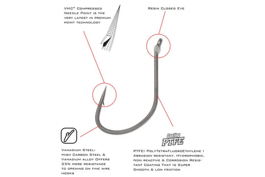 VMC Redline Drop Shot Hooks