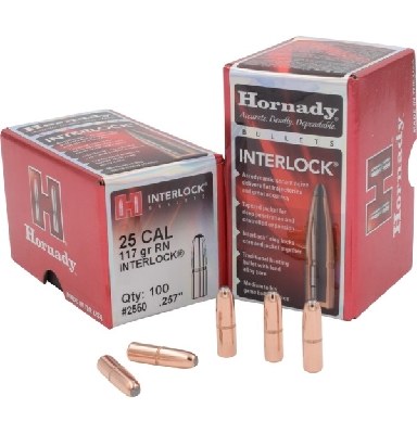 Hornady InterLock RN 25Cal - .257 / 117Gr