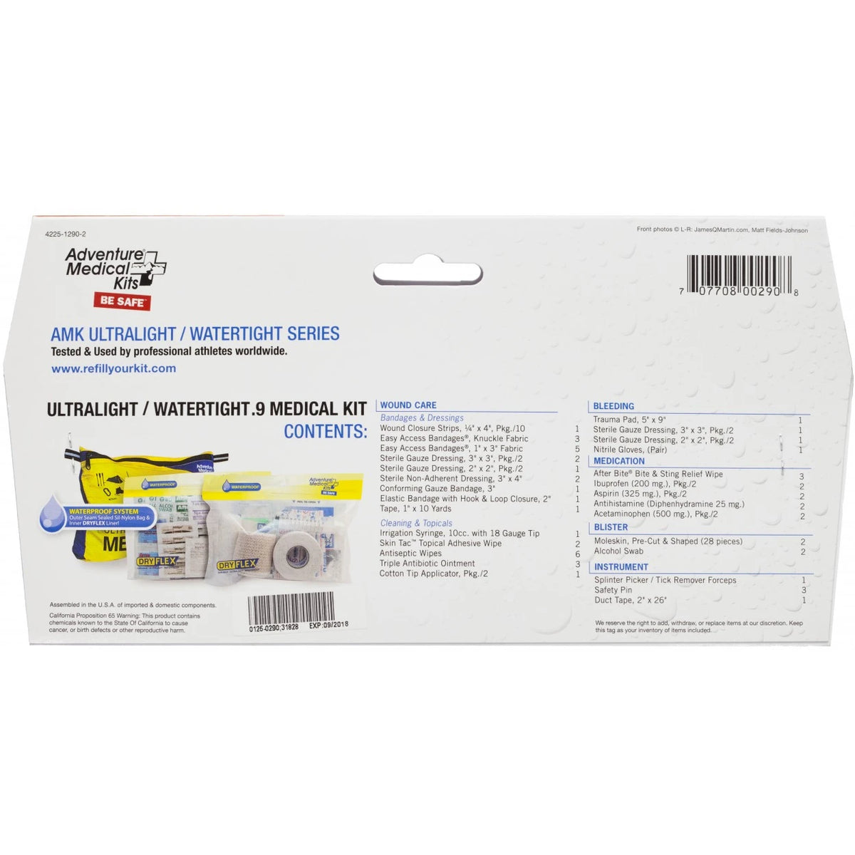 Ultralight/Watertight .9 Medical Kit
