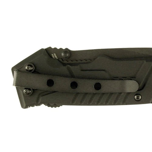 Ruko  3-1/4" Black Rubber Folding Knife