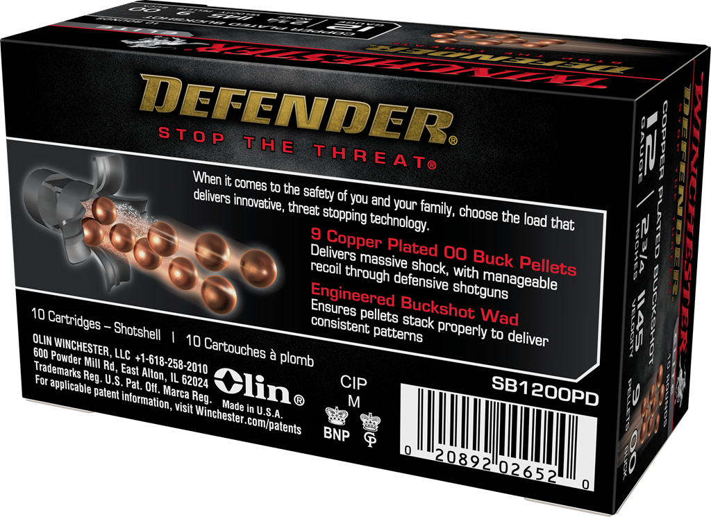 Winchester Defender - 12GA - 2 3/4" - 00