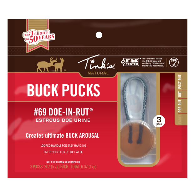 Tink's #69 Doe-In-Rut Buck Pucks