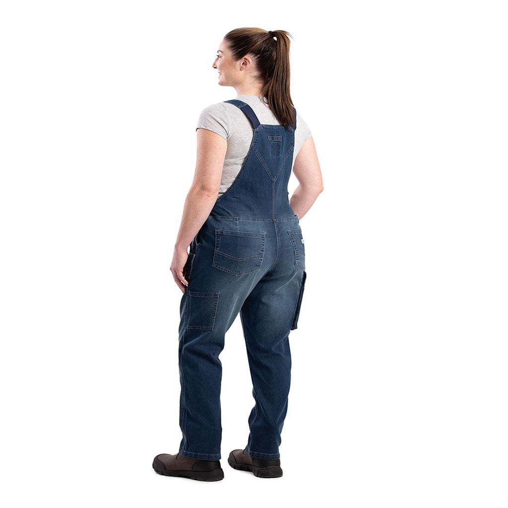Berne Women's Vintage Washed Flex Denim Bib