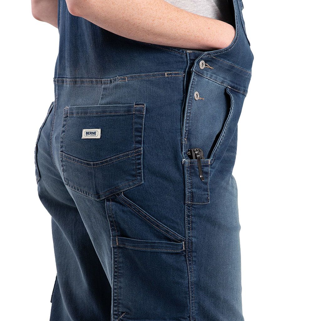 Berne Women's Vintage Washed Flex Denim Bib