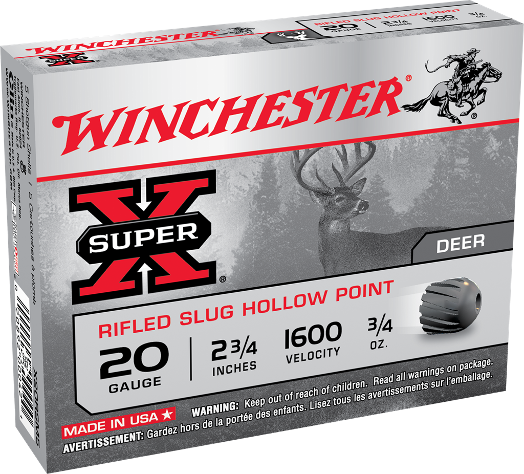 Winchester Super X - 20GA -  2 3/4" - R Slug